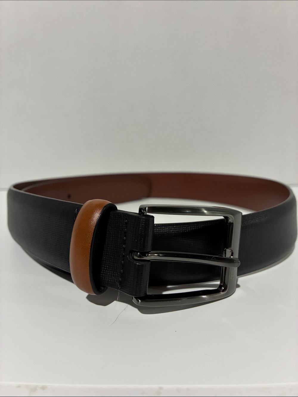 Original Penguin Black Men's Leather Belt